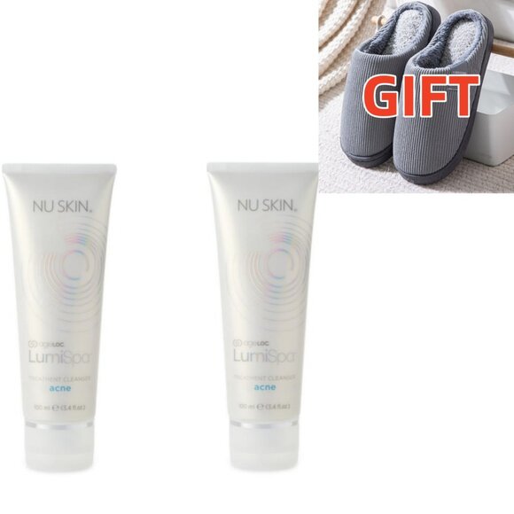 2 of Nuskin ageloc Lumispa Treatment Cleanser Gel acne +1 Cotton slippers # 154 - Picture 1 of 11